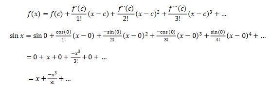 Taylor Series Example 1a