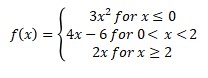 Piecewise Function Example 1