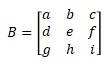 Determinant of Matrix 3x3 b