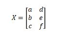 Notation of Matrix